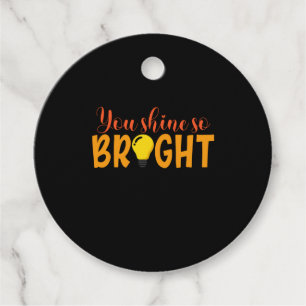 Geschenke Lehrer Du bist so hell Geschenkanhänger