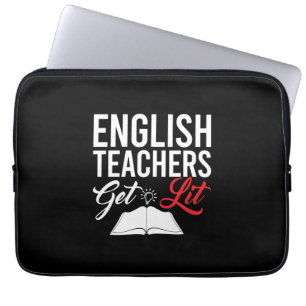 Geschenke Lehrer   Englische Lehrer bekommen Lit Laptopschutzhülle