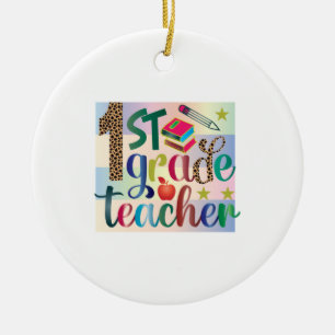 Geschenke Lehrer   Erster Lehrer Keramik Ornament
