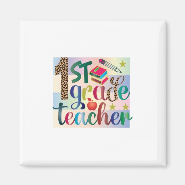 Geschenke Lehrer | Erster Lehrer Magnet (Vorne)