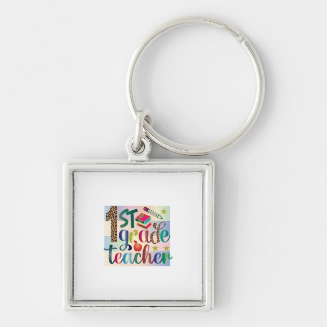 Geschenke Lehrer | Erster Lehrer Schlüsselanhänger (Vorne)