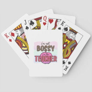 Geschenke Lehrer   Ich bin nicht Chefin, ich bin L Spielkarten