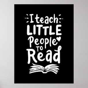 Geschenke Lehrer Ich lehre kleine Leute zum Lese Poster