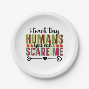 Geschenke Lehrer   Ich unterrichte Tiny Humans Pappteller