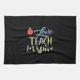 Geschenke Lehrer Liebe Teach Inspirier Geschirrtuch