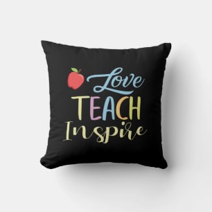 Geschenke Lehrer Liebe Teach Inspirier Kissen