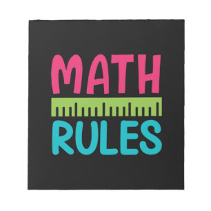 Geschenke Lehrer   Math Rules Notizblock