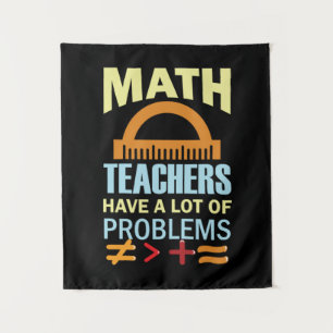Geschenke Lehrer Mathematiker haben eine Menge Pro Wandteppich