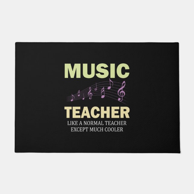 Geschenke Lehrer | Musiklehrer viel Cooler Fußmatte (Vorderseite)
