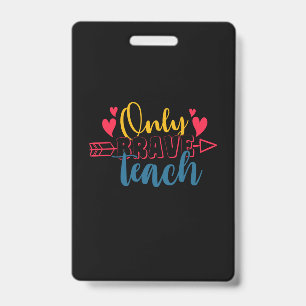 Geschenke Lehrer Nur Brave Teach Ausweis