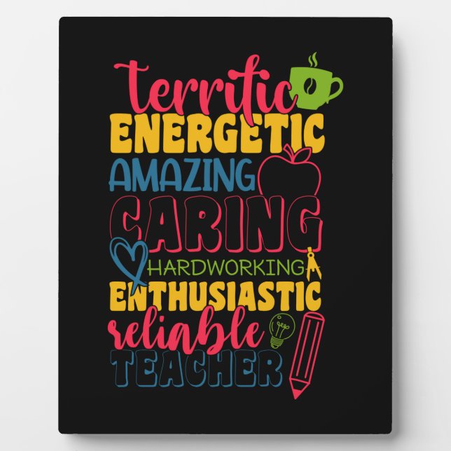 Geschenke Lehrer | Phantastischer Gekümmert Lehrer Fotoplatte (Vorderseite)