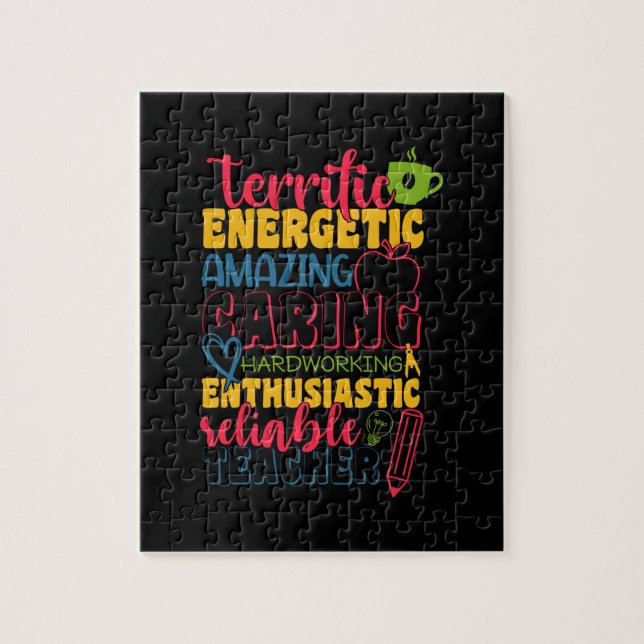 Geschenke Lehrer | Phantastischer Gekümmert Lehrer Puzzle (Vertikal)