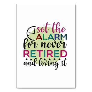 Geschenke Lehrer   Stellen Sie den Wecker für Nie  Tischnummer