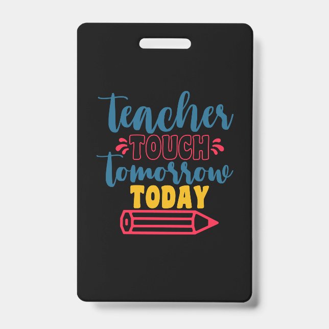 Geschenke Lehrer | Touch Lehrer morgen Ausweis (Vorderseite)