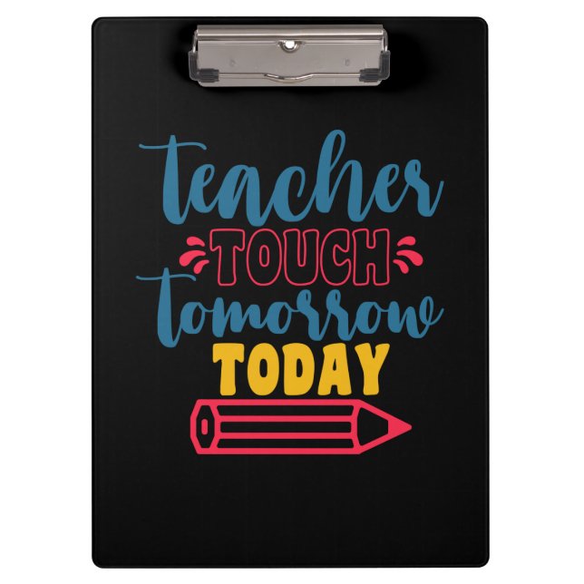 Geschenke Lehrer | Touch Lehrer morgen Klemmbrett (Vorderseite)