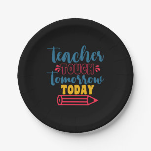 Geschenke Lehrer   Touch Lehrer morgen Pappteller
