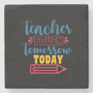 Geschenke Lehrer   Touch Lehrer morgen Steinuntersetzer