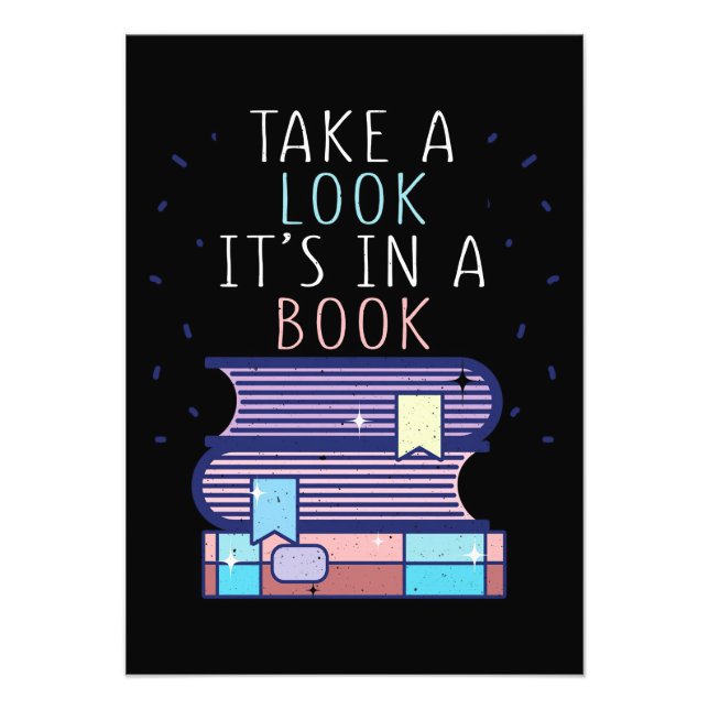 Geschenke lesen in einem Buch Fotodruck (Vorne)