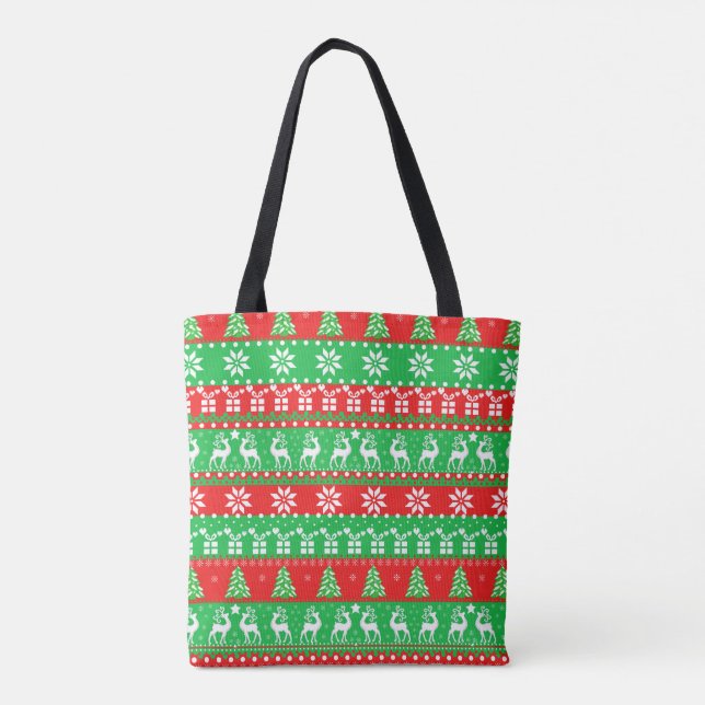 Geschenke mit Deeps New Year Pixel Art Tote Bag (Rückseite)