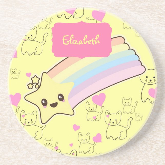 Geschenke mit niedlicher Bezeichnung für Enkeltoch Getränkeuntersetzer (Vorne)