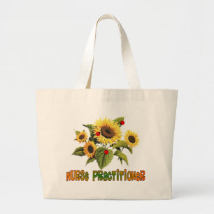 Geschenke mit Sonnenblumen-Design für Krankenpfleg Jumbo Stoffbeutel