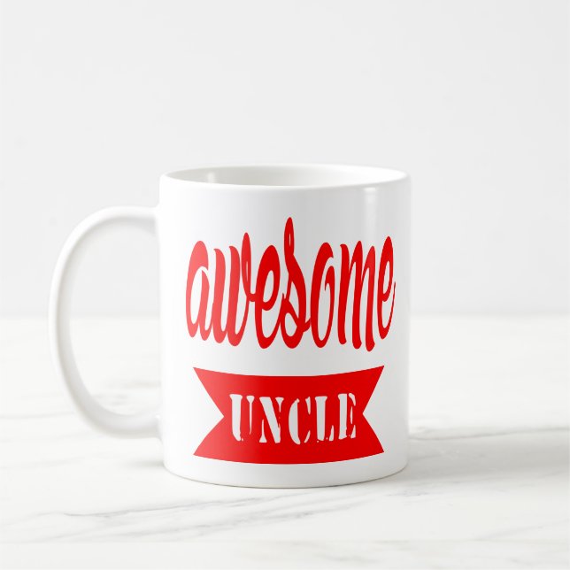 Geschenke Onkel-Mug Awesome Onkel Funny Kaffeetasse (Links)