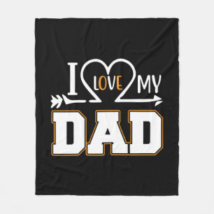 Geschenke Papa Ich liebe meinen Vater Fleecedecke