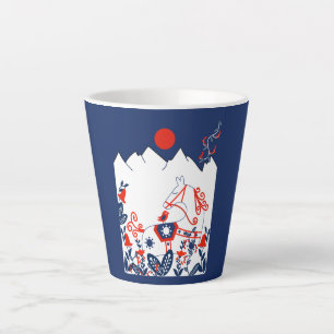 Geschenke schwedischer und finnischer Volkskunst Milchtasse