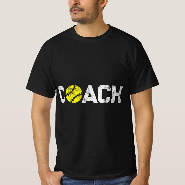 Geschenke Softball Coaches Wertschätzung - Softbal T-Shirt (Vorderseite)