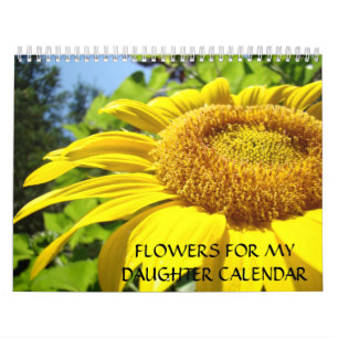 GESCHENKE Tochter-Kalender-Blumen für Tochter Kalender