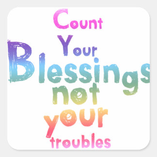 Geschenke, um die Seele baumeln zu lassen und den  Quadratischer Aufkleber