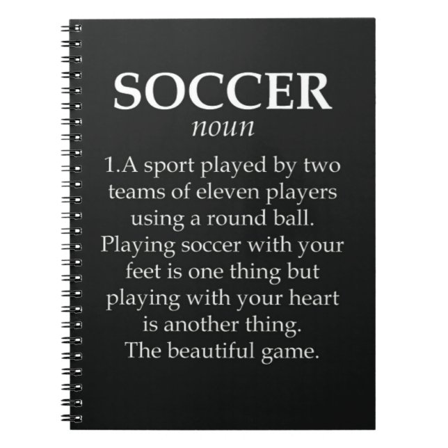 Geschenke, um Fußballspieler für ihren Fußball zu  Notizblock (Vorderseite)