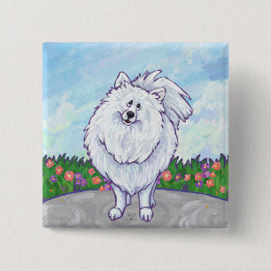 Geschenke und Accessoires aus weißem Spitz Button