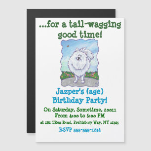 Geschenke und Accessoires aus weißem Spitz Magneteinladung