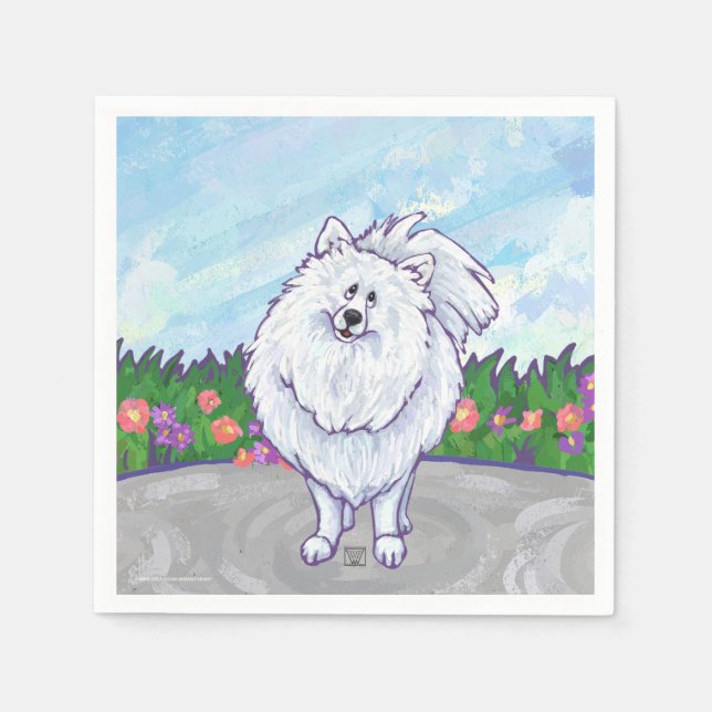 Geschenke und Accessoires aus weißem Spitz Serviette (Vorderseite)