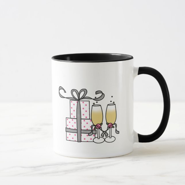 Geschenke und Champagne-Tasse Tasse (Rechts)
