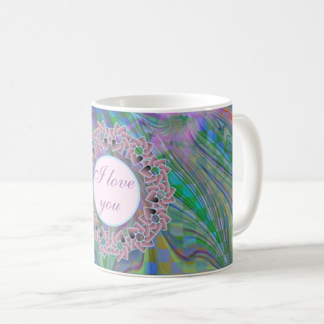 Geschenke und Favoriten Blumendesign Kaffeetasse (VorderseiteRechts)