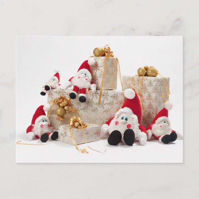 Geschenke und Gnome Postkarte (Vorderseite)