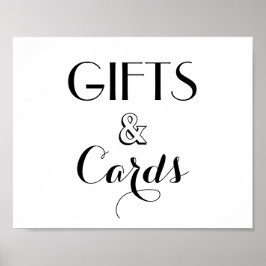 Geschenke und Karten für die Hochzeit von Skripten Poster