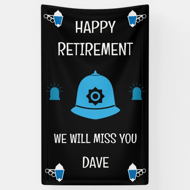 Geschenke und Zubehör der britischen Polizei Banner (Vertikal)