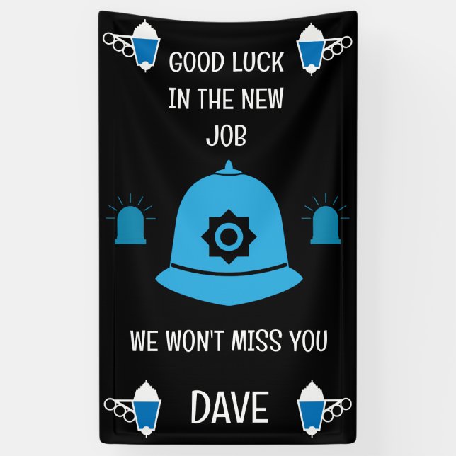 Geschenke und Zubehör der britischen Polizei Banner (Vertikal)