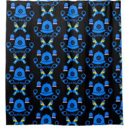 Geschenke und Zubehör der britischen Polizei Duschvorhang