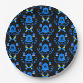 Geschenke und Zubehör der britischen Polizei Pappteller