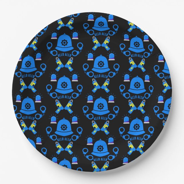 Geschenke und Zubehör der britischen Polizei Pappteller (Vorderseite)