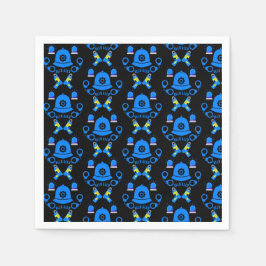 Geschenke und Zubehör der britischen Polizei Serviette