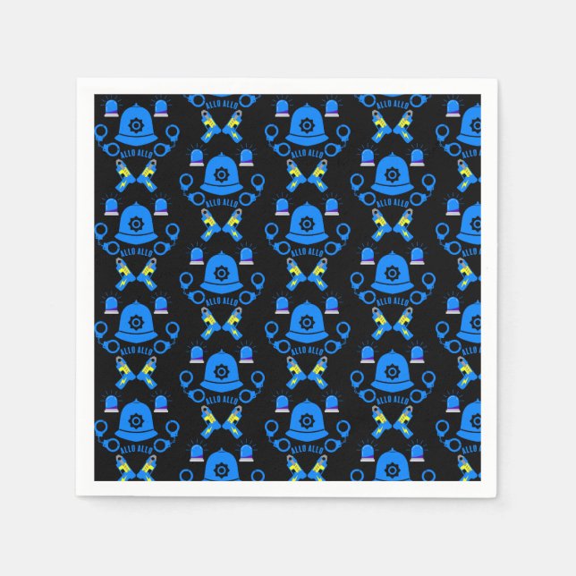 Geschenke und Zubehör der britischen Polizei Serviette (Vorderseite)