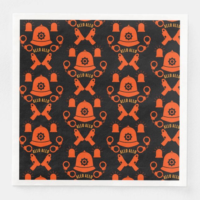 Geschenke und Zubehör der britischen Polizei Serviette (Vorderseite)