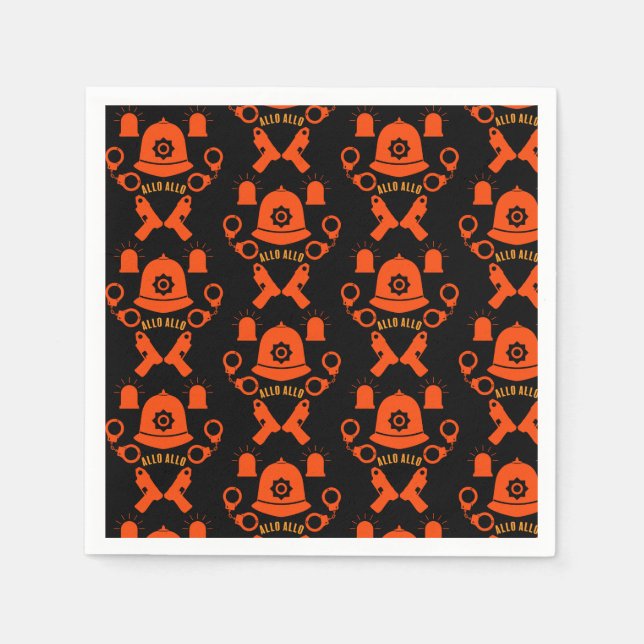 Geschenke und Zubehör der britischen Polizei Serviette (Vorderseite)