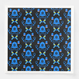 Geschenke und Zubehör der britischen Polizei Serviette