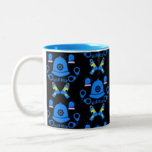 Geschenke und Zubehör der britischen Polizei Zweifarbige Tasse